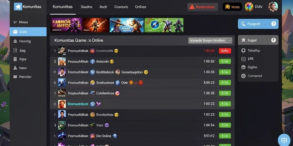 Tampilan menarik dari permainan slot yang tersedia.