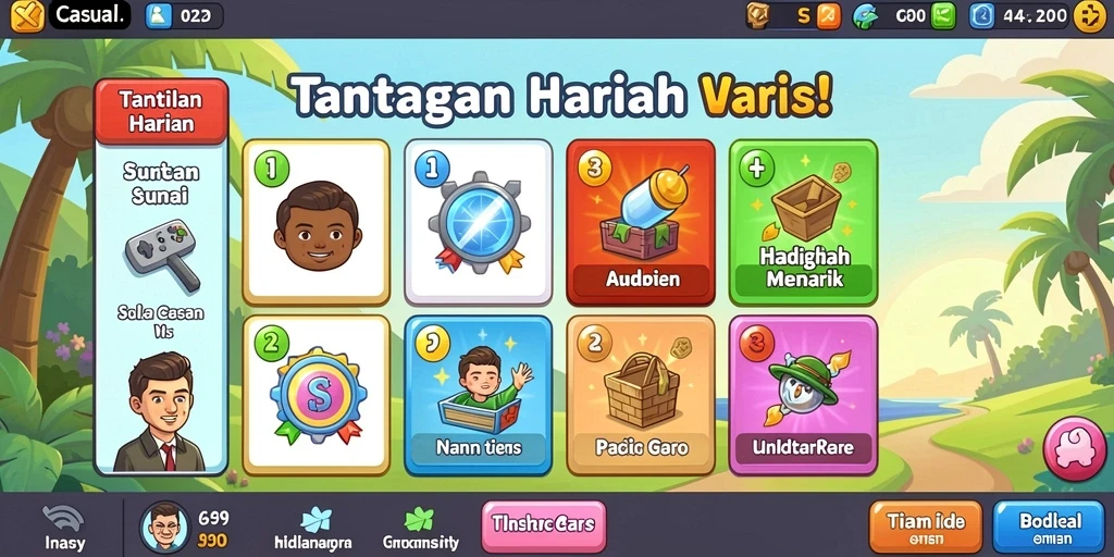Tampilan awal DOMTOTO yang menarik dan mudah dinavigasi.