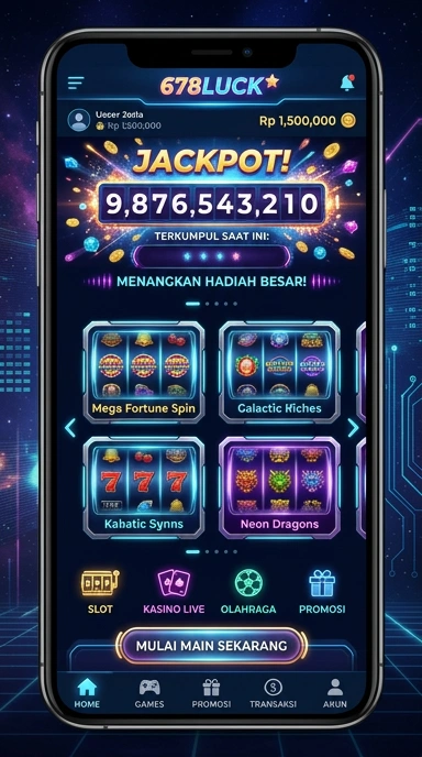 Cuplikan layar menu unduhan 678luck untuk perangkat Android